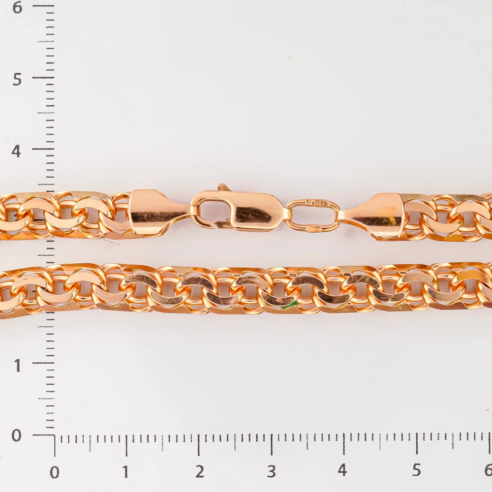 Браслет из красного золота 585 пробы