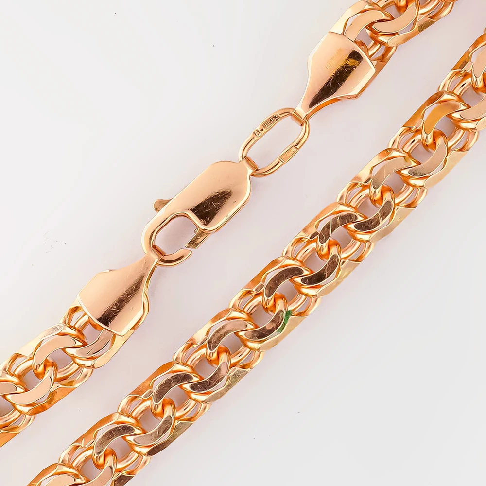 Браслет из красного золота 585 пробы