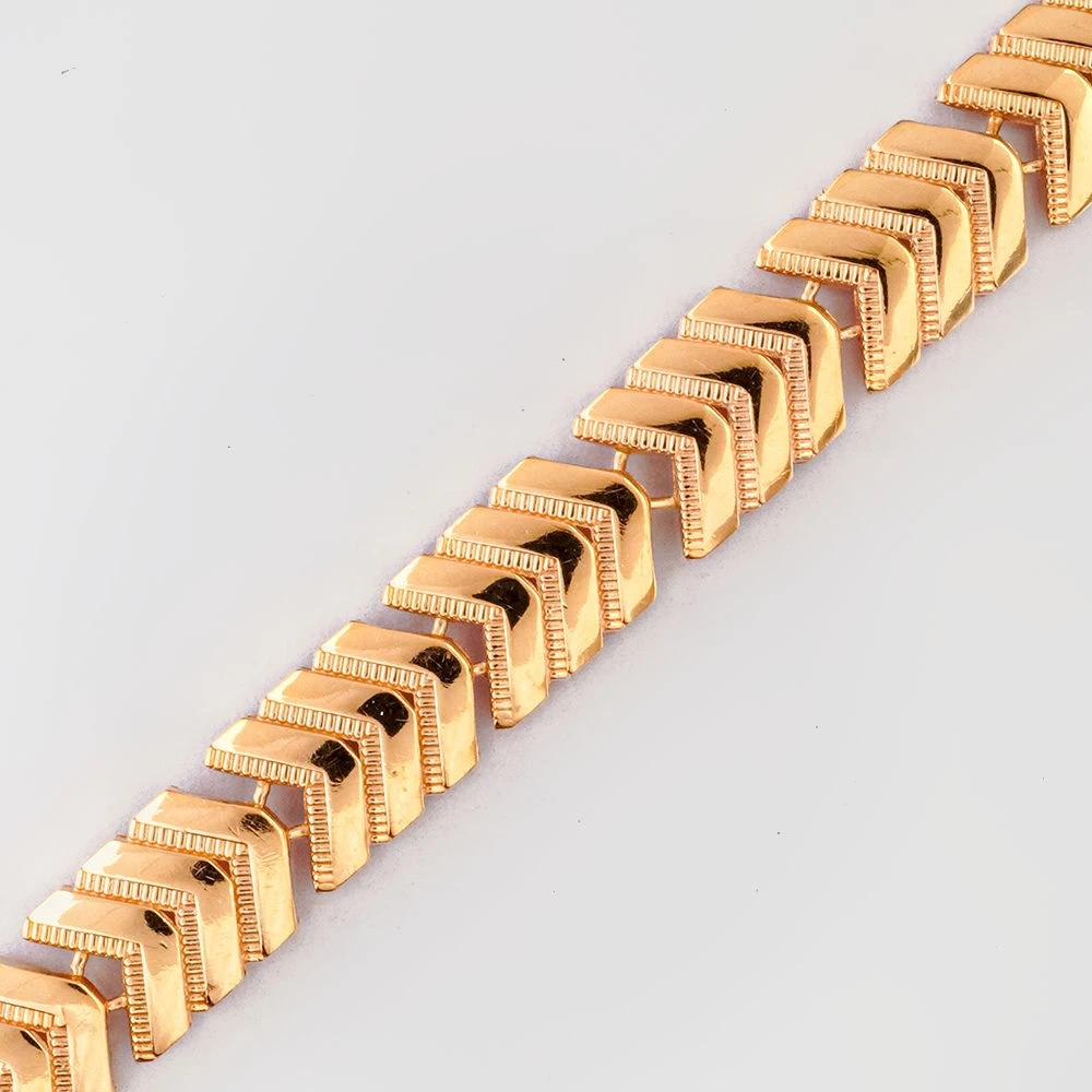 Браслет из красного золота 585 пробы