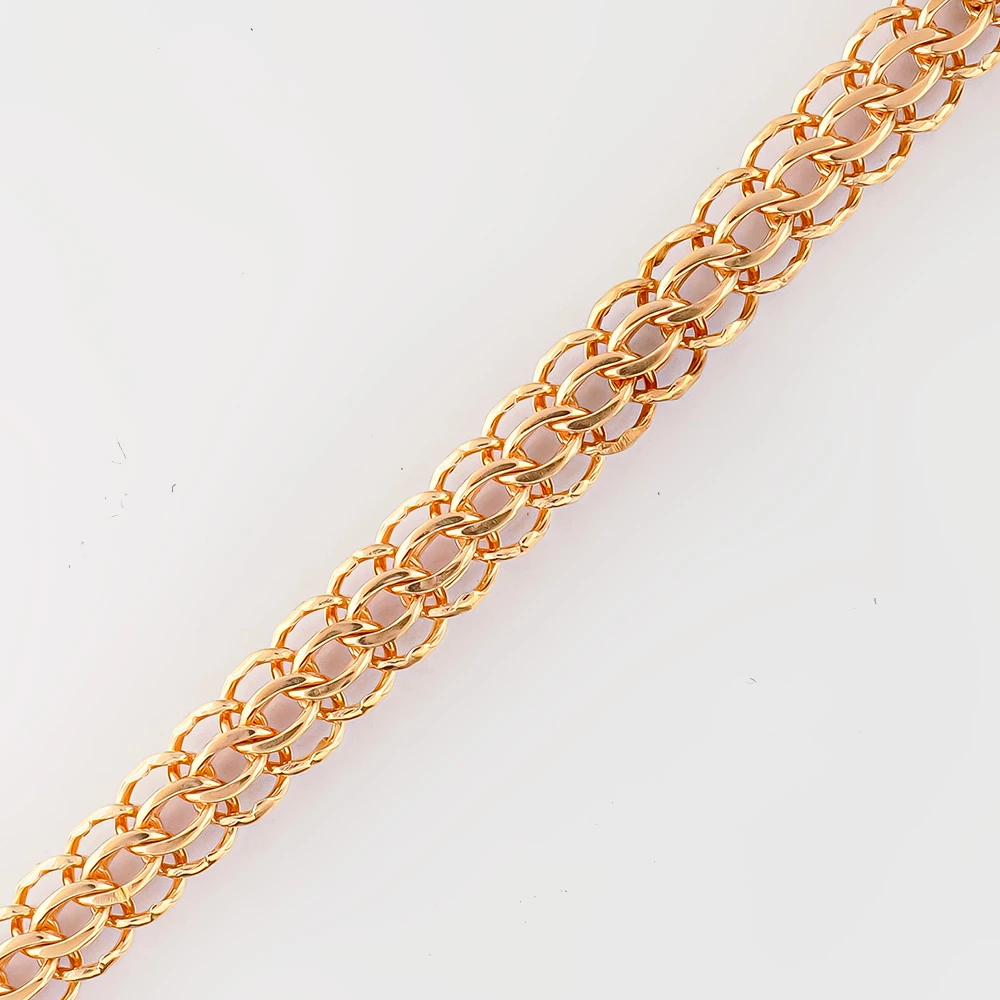 Браслет из красного золота 585 пробы