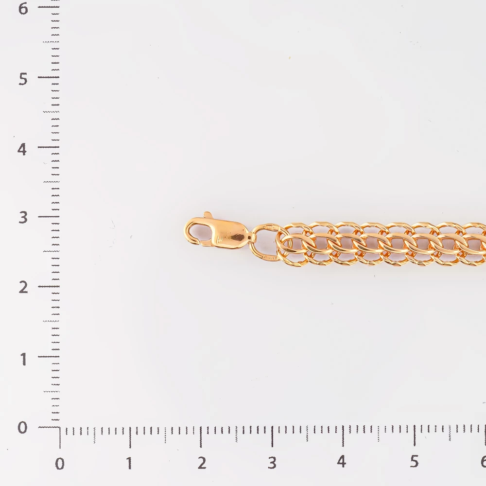 Браслет из красного золота 585 пробы