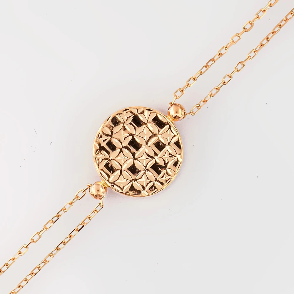 Браслет из красного золота 585 пробы