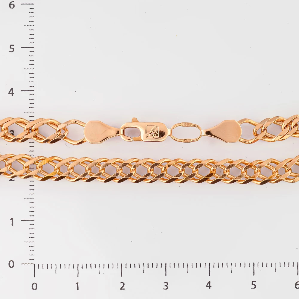 Браслет из красного золота 585 пробы