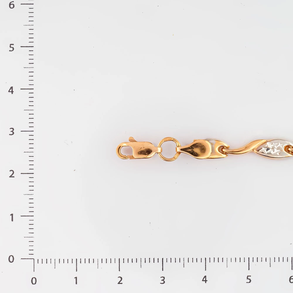 Браслет из красного золота 585 пробы