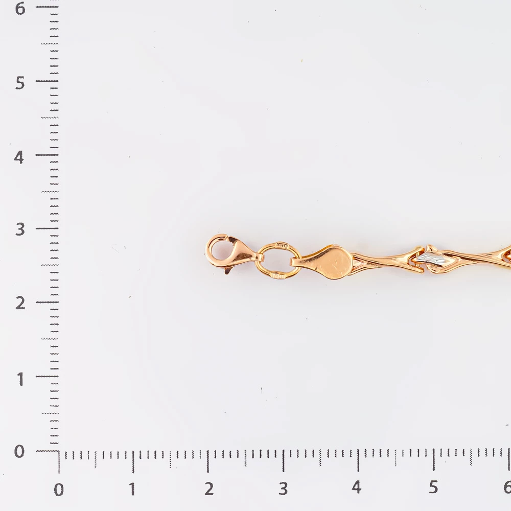 Браслет из красного золота 585 пробы