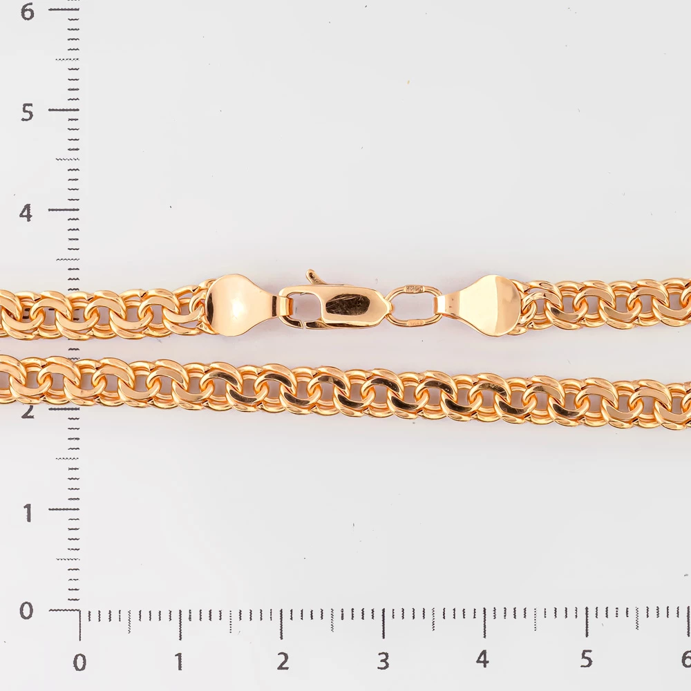 Браслет из красного золота 585 пробы