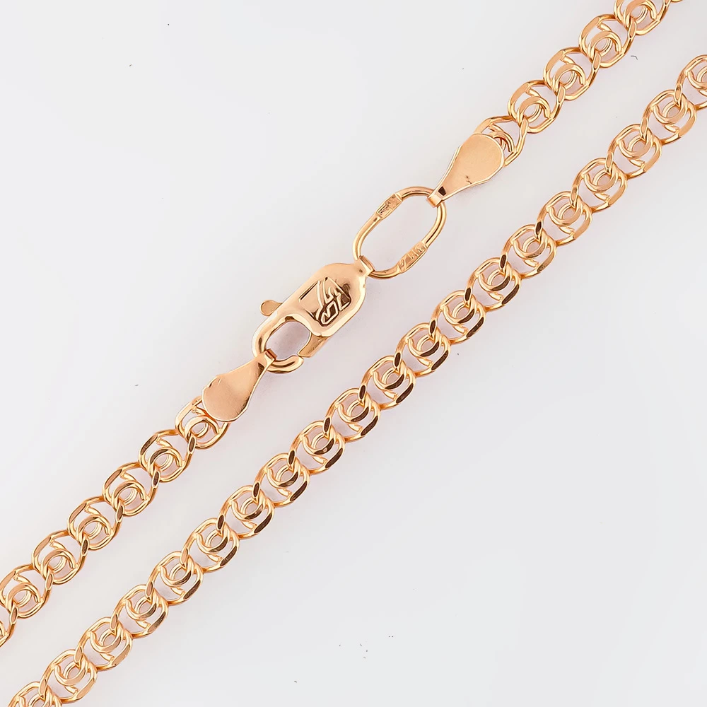 Браслет из красного золота 585 пробы