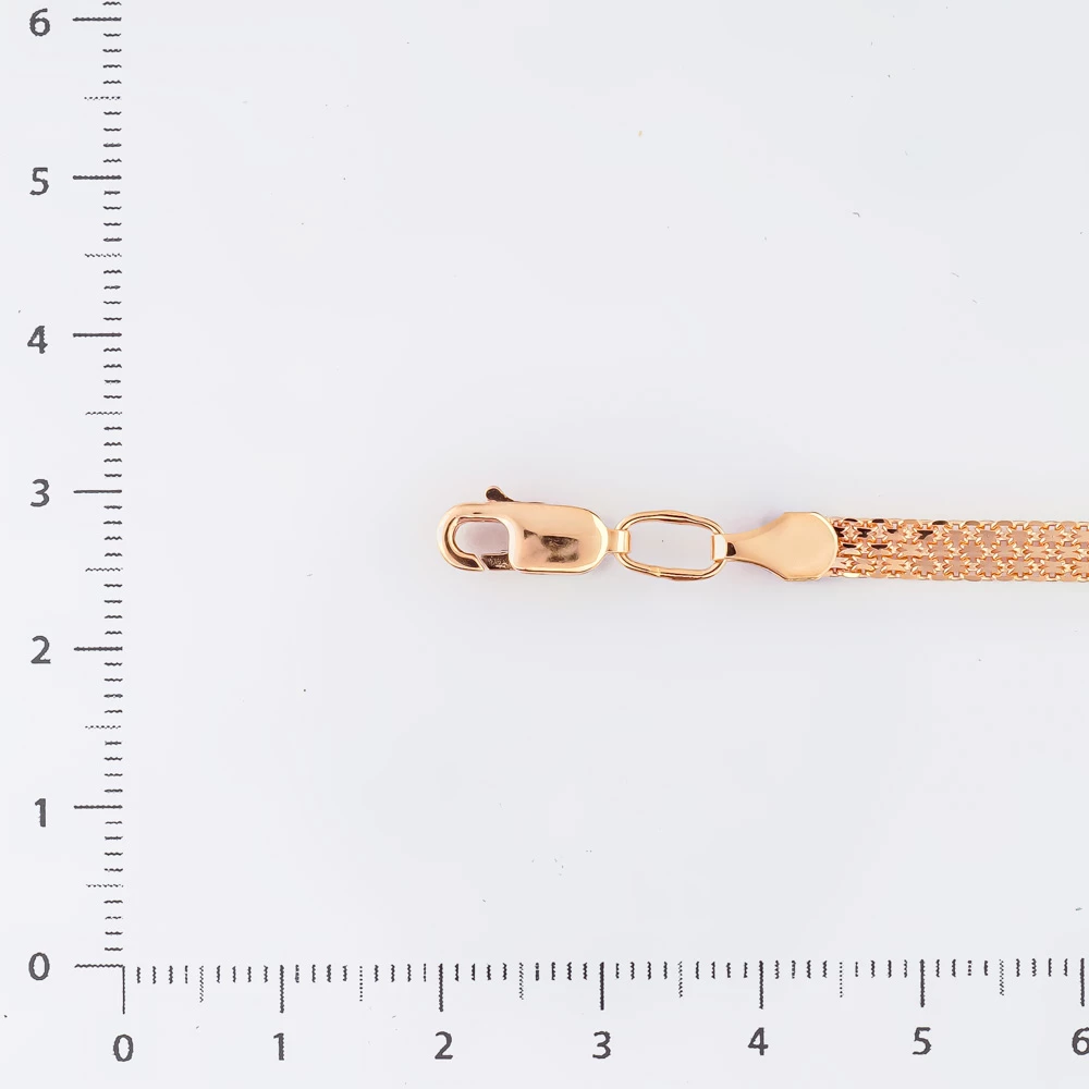 Браслет из красного золота 585 пробы