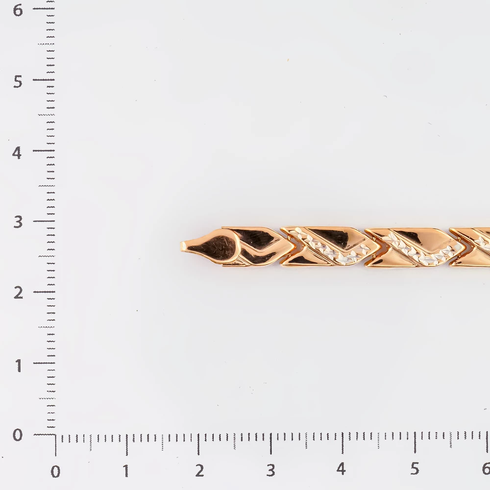 Браслет из красного золота 585 пробы