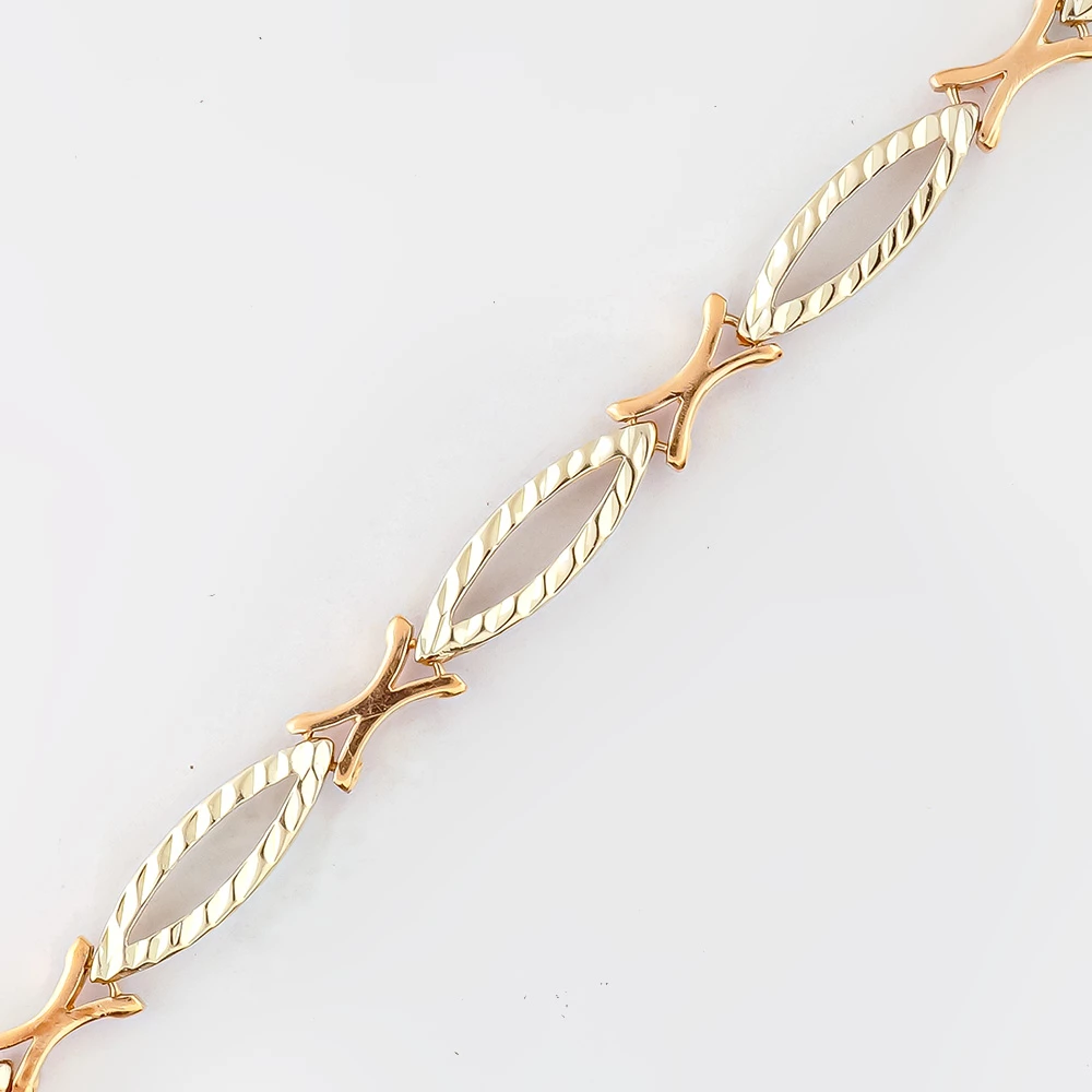 Браслет из красного золота 585 пробы