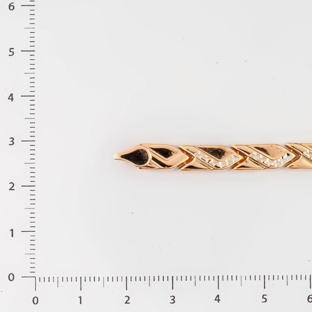 Браслет из красного золота 585 пробы