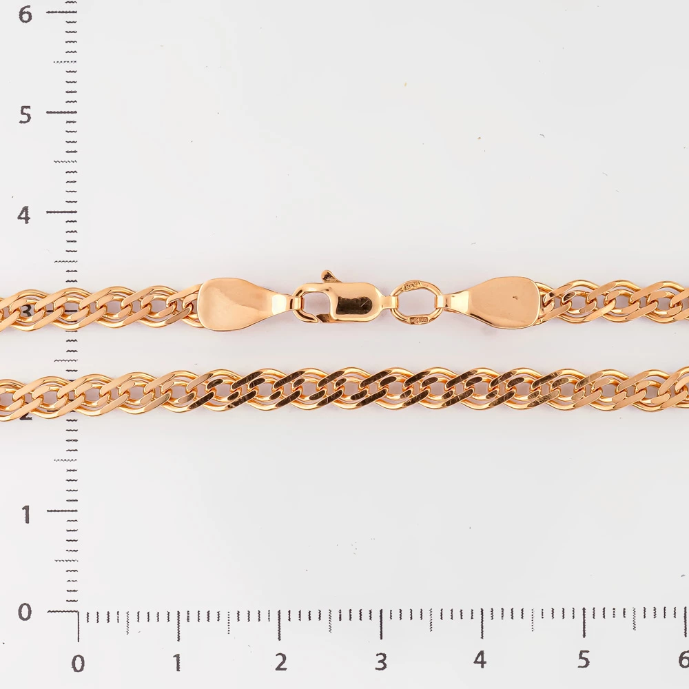 Браслет из красного золота 585 пробы