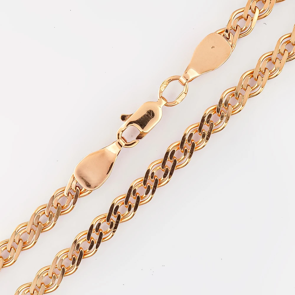 Браслет из красного золота 585 пробы