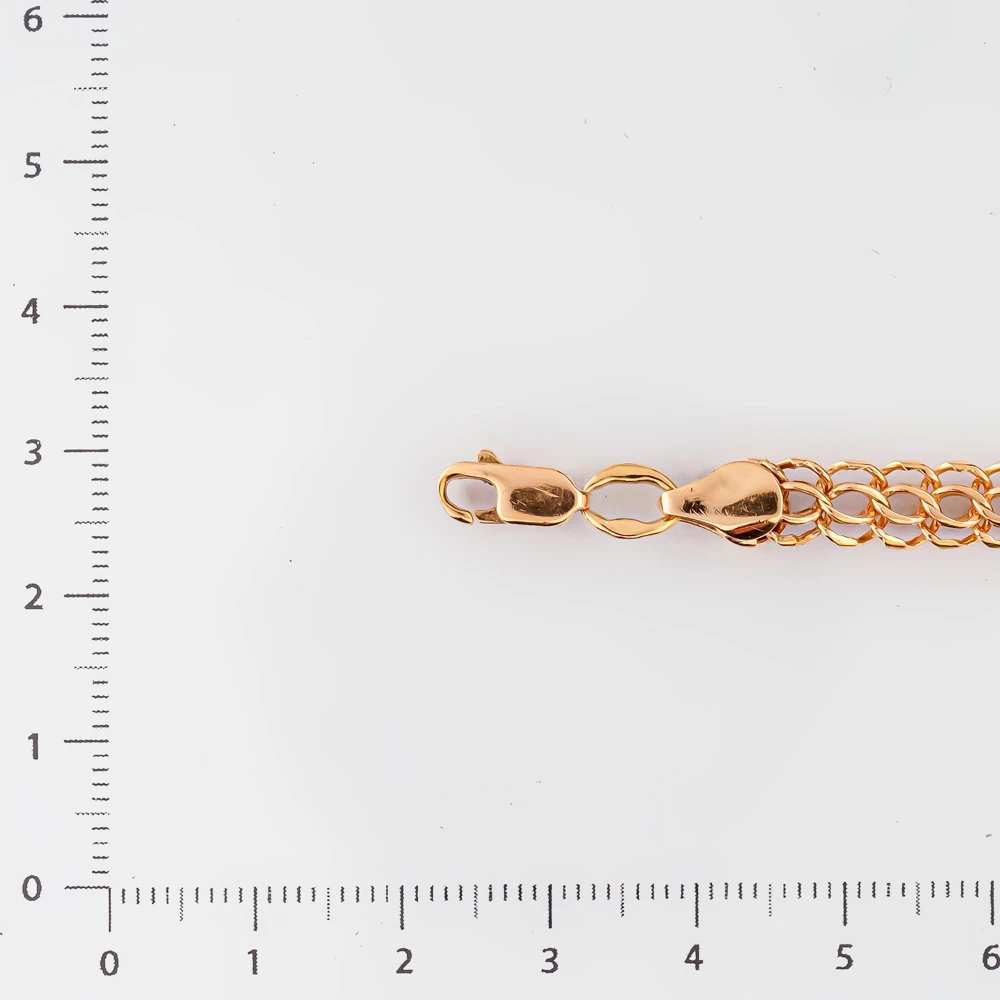 Браслет из красного золота 585 пробы