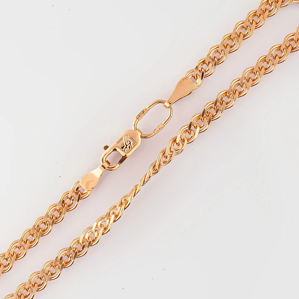 Браслет из красного золота 585 пробы