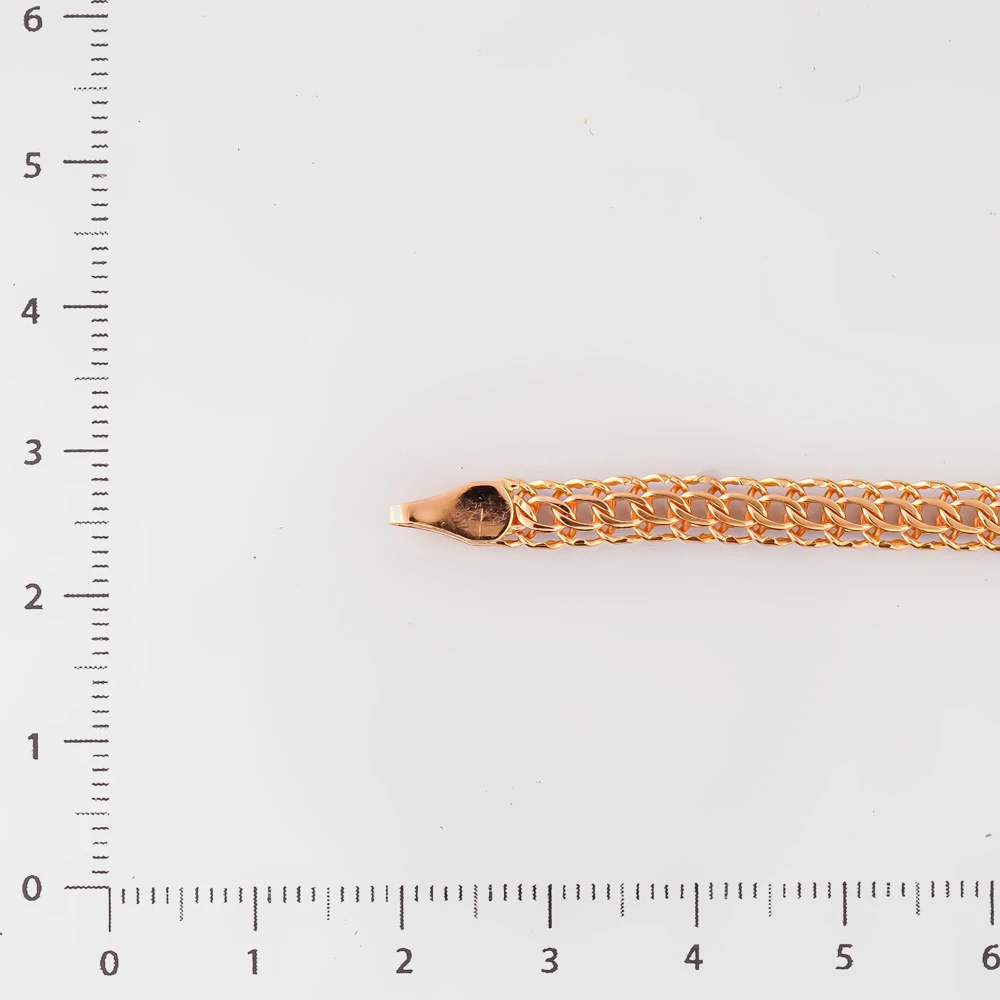 Браслет из красного золота 585 пробы