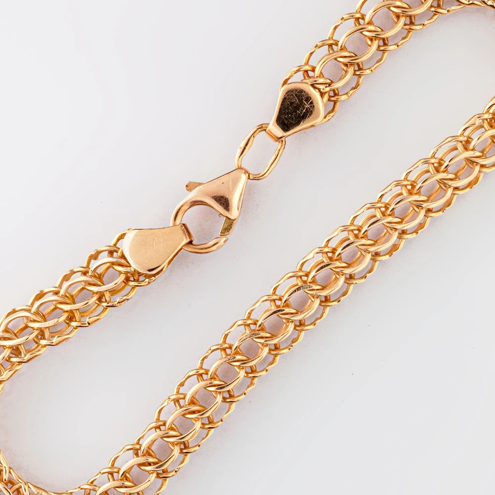 Браслет из красного золота 585 пробы