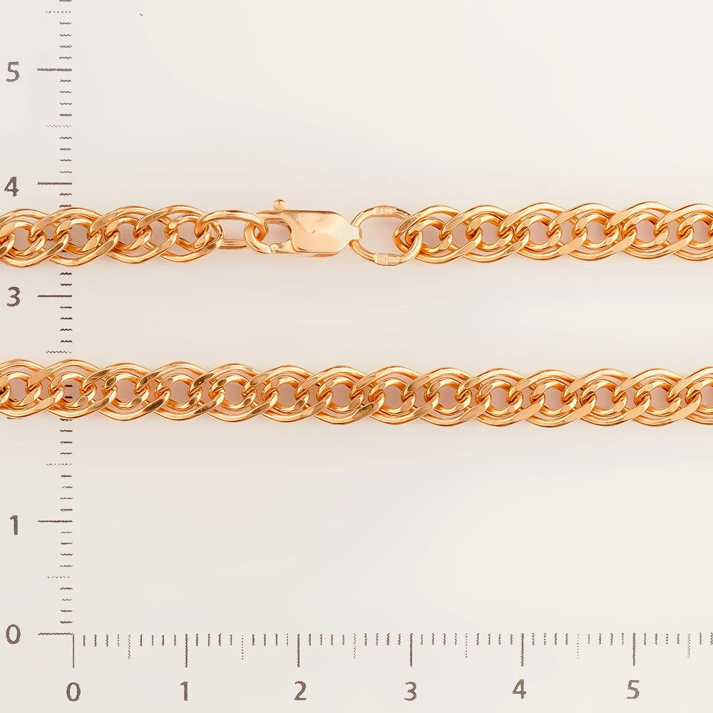 Браслет из красного золота 585 пробы