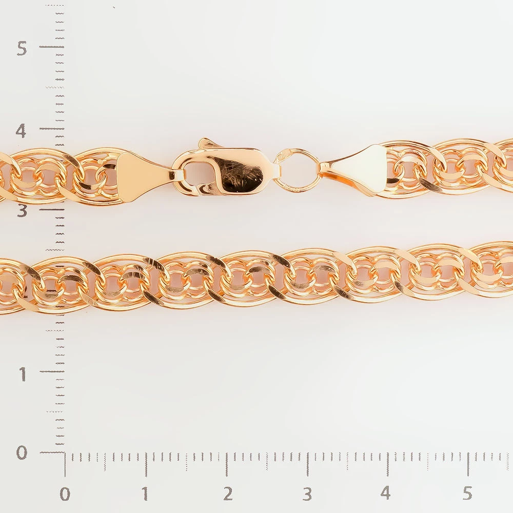 Браслет из красного золота 585 пробы