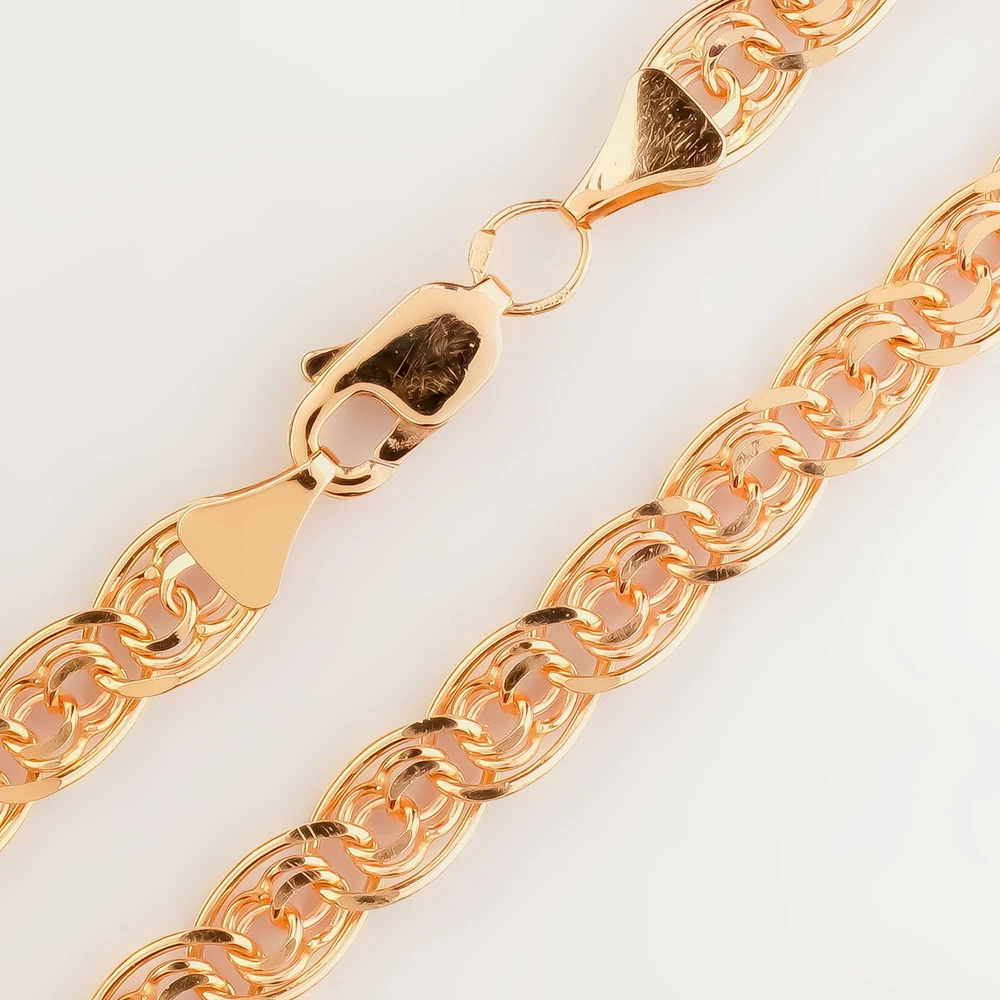 Браслет из красного золота 585 пробы