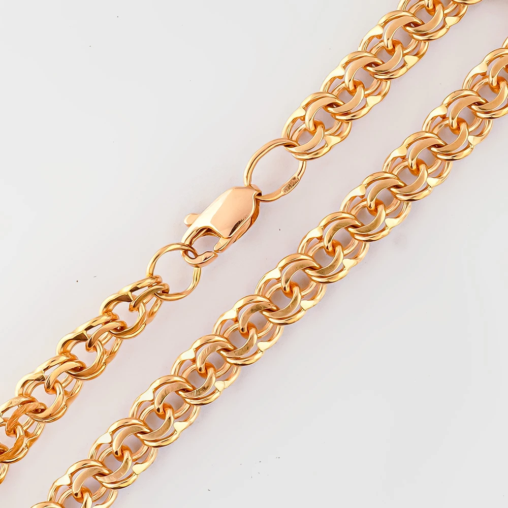 Браслет из красного золота 585 пробы