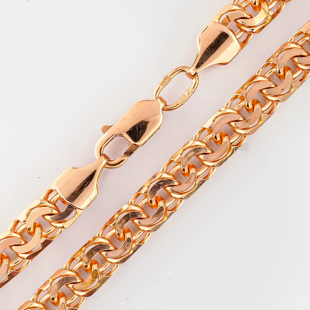 Браслет из красного золота 585 пробы