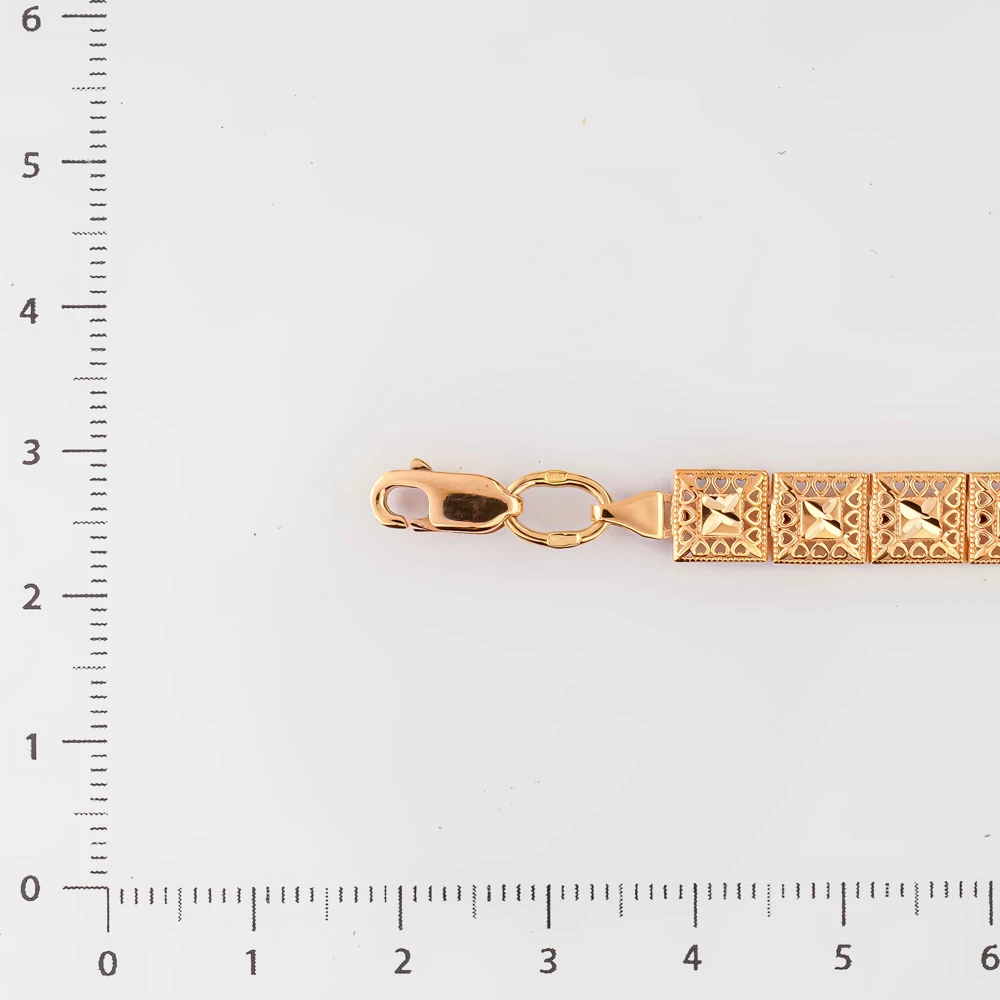 Браслет из красного золота 585 пробы