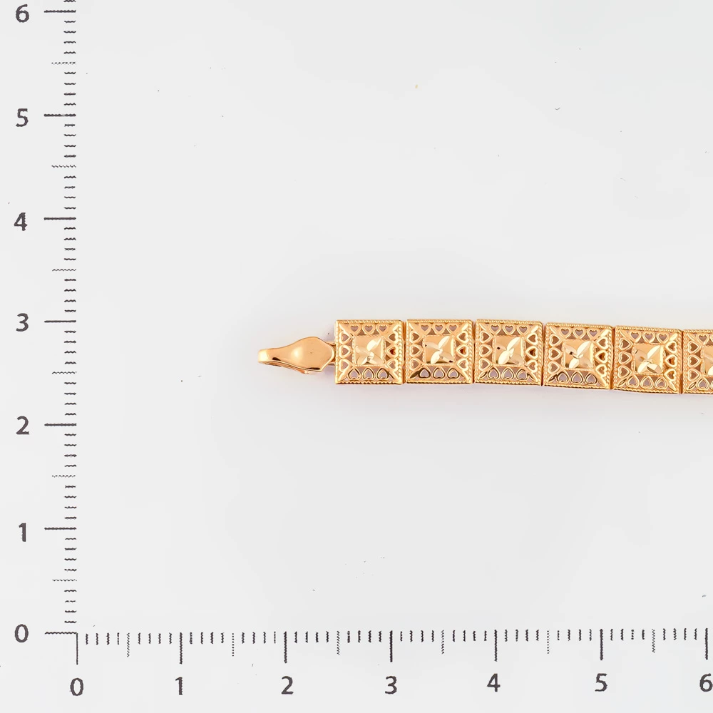 Браслет из красного золота 585 пробы