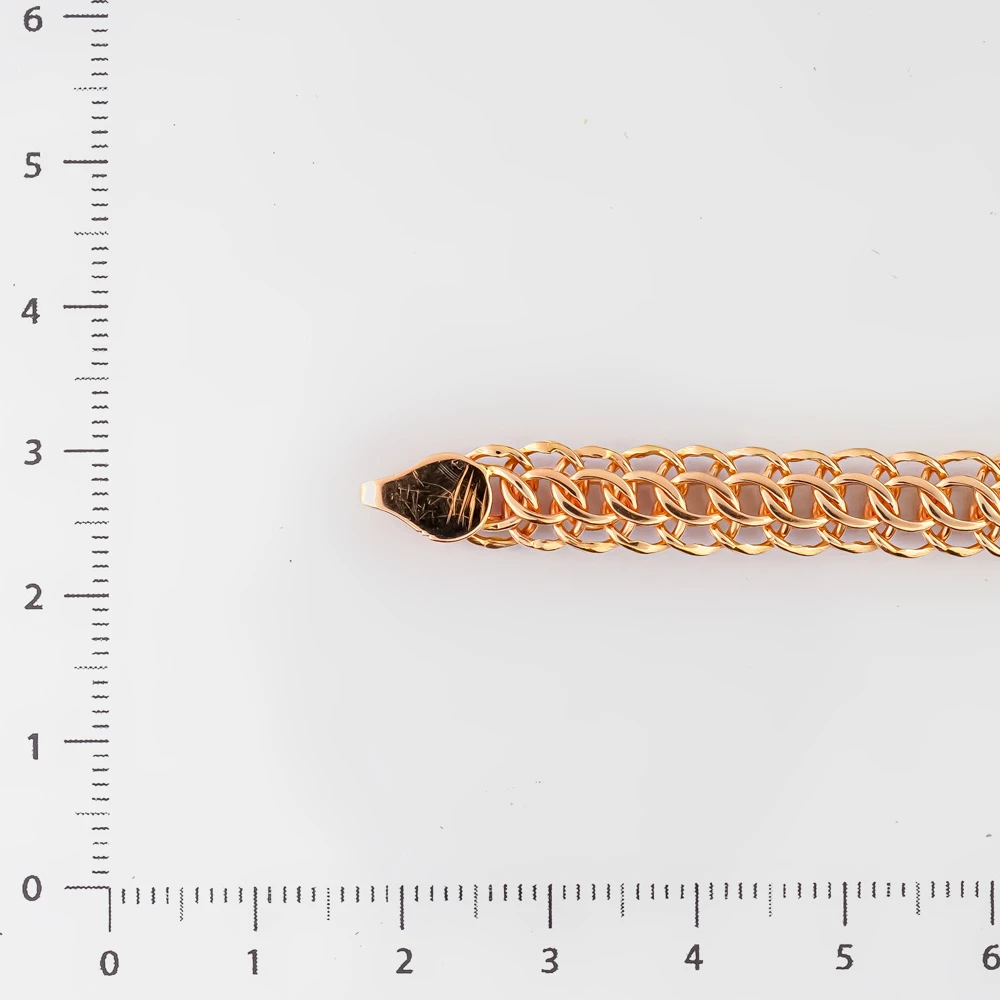Браслет из красного золота 585 пробы