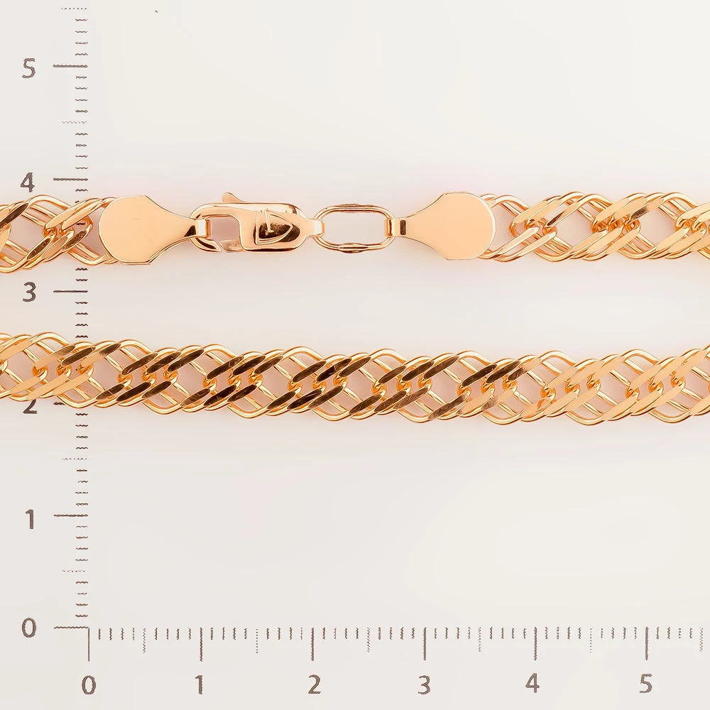 Браслет из красного золота 585 пробы