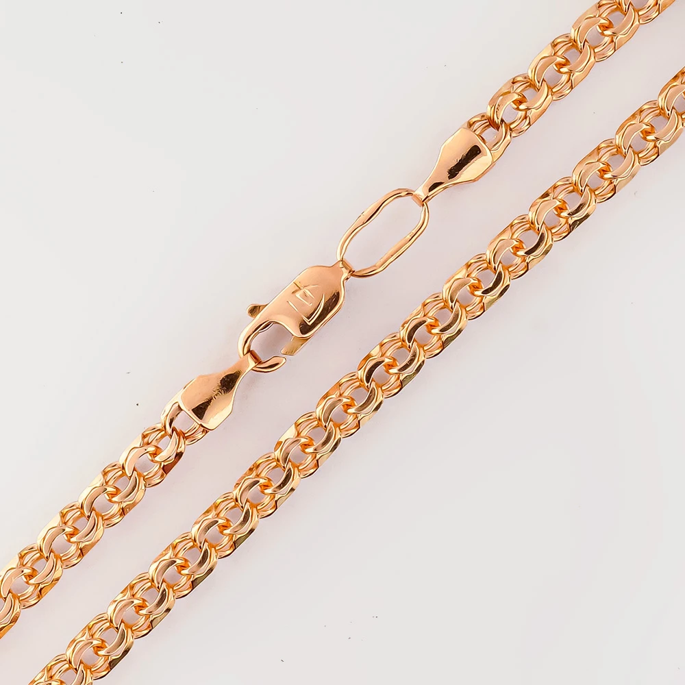 Браслет из красного золота 585 пробы