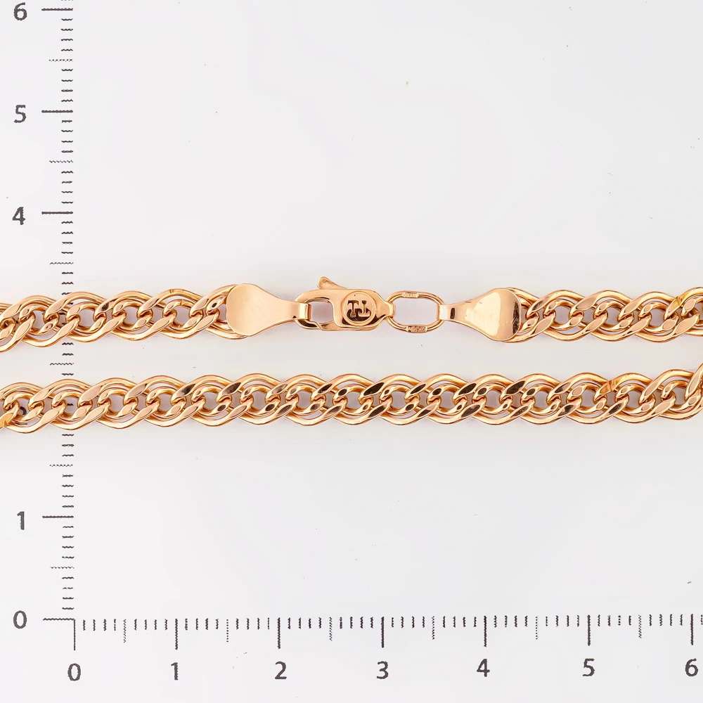 Браслет из красного золота 585 пробы