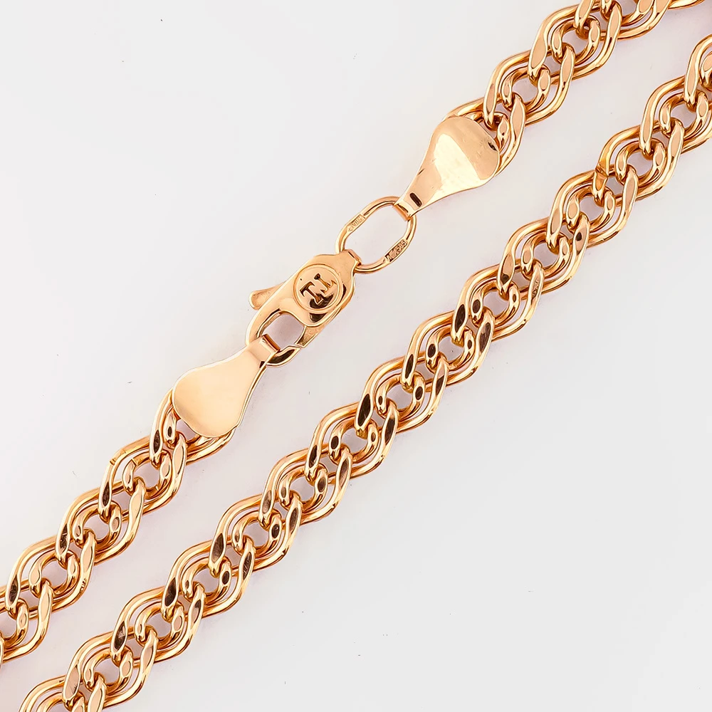 Браслет из красного золота 585 пробы