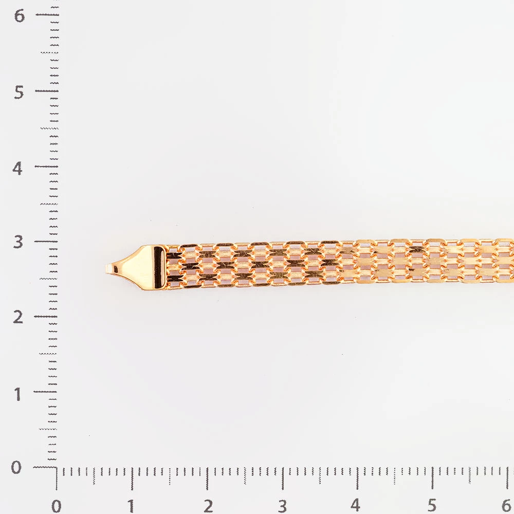 Браслет из красного золота 585 пробы