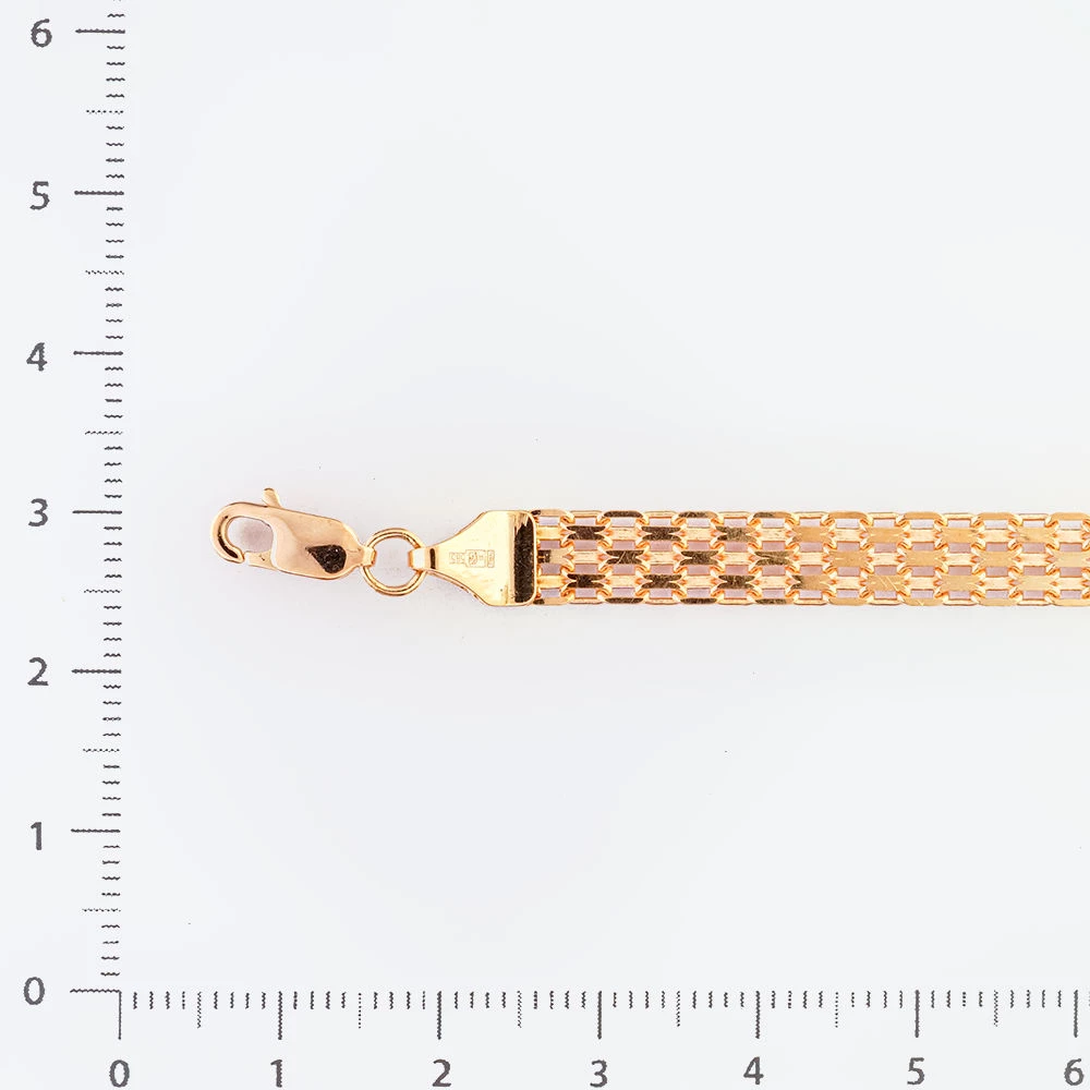 Браслет из красного золота 585 пробы