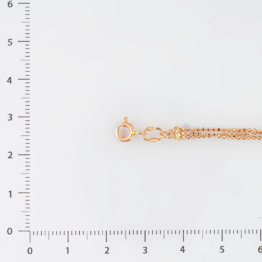 Браслет из красного золота 585 пробы