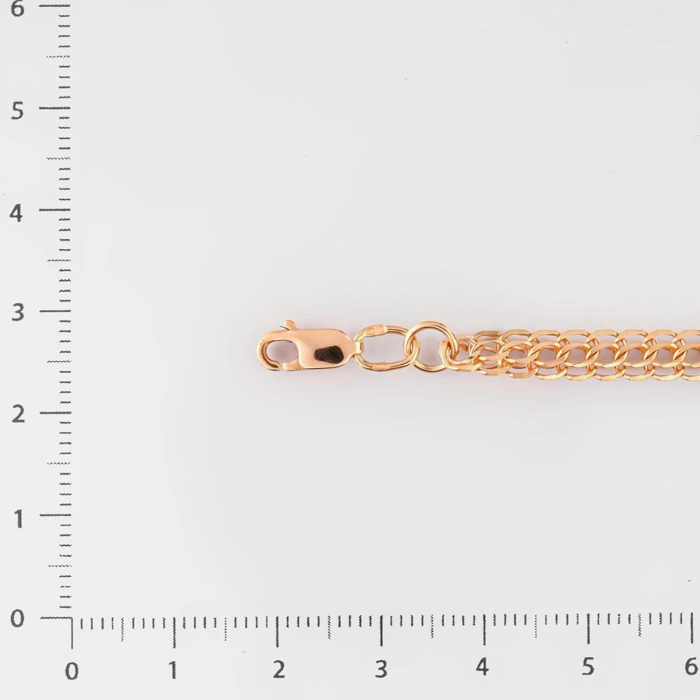 Браслет из красного золота 585 пробы