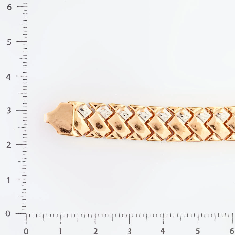 Браслет из красного золота 585 пробы