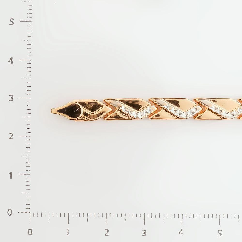 Браслет из красного золота 585 пробы