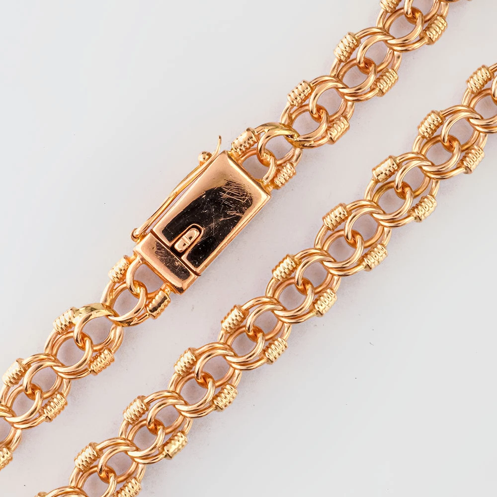 Браслет из красного золота 585 пробы