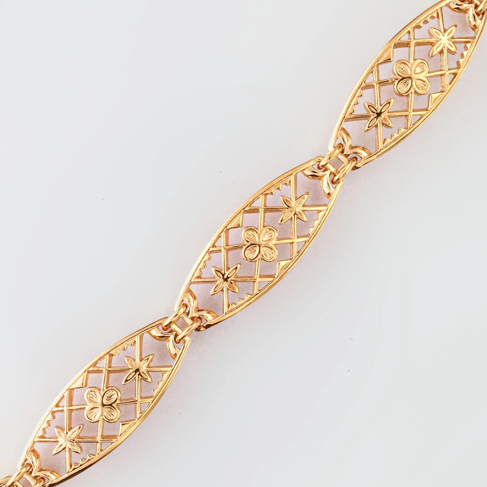 Браслет из красного золота 585 пробы