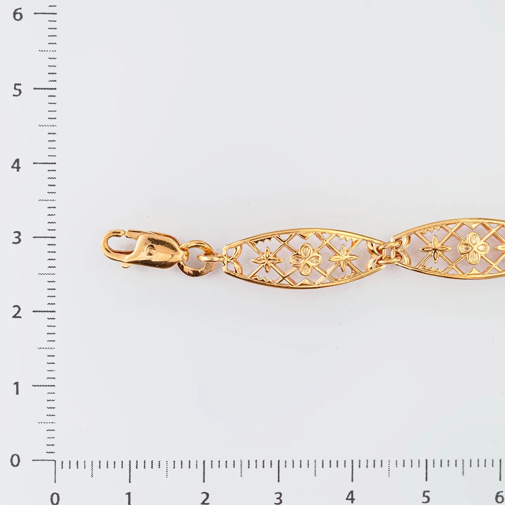 Браслет из красного золота 585 пробы