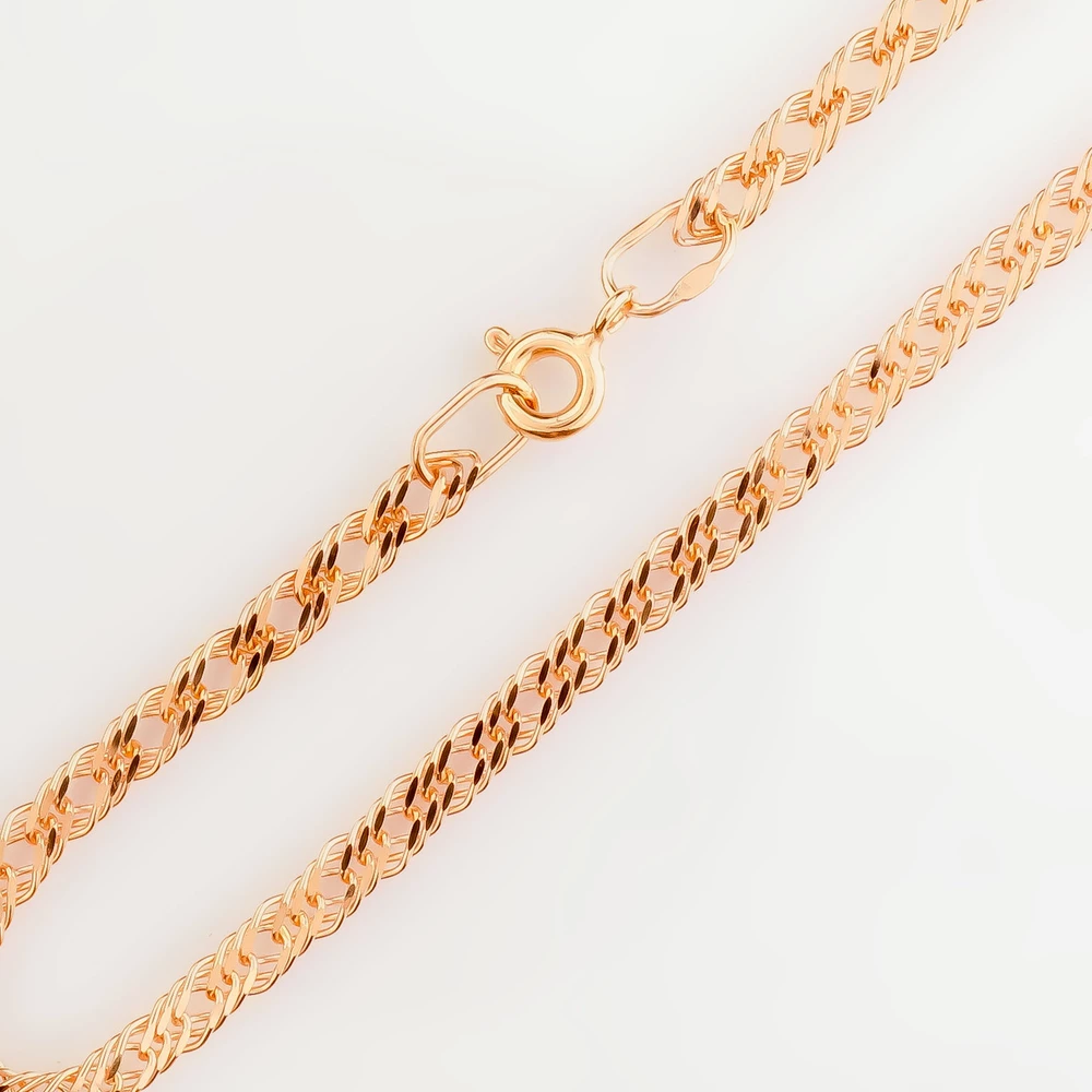 Браслет из красного золота 585 пробы