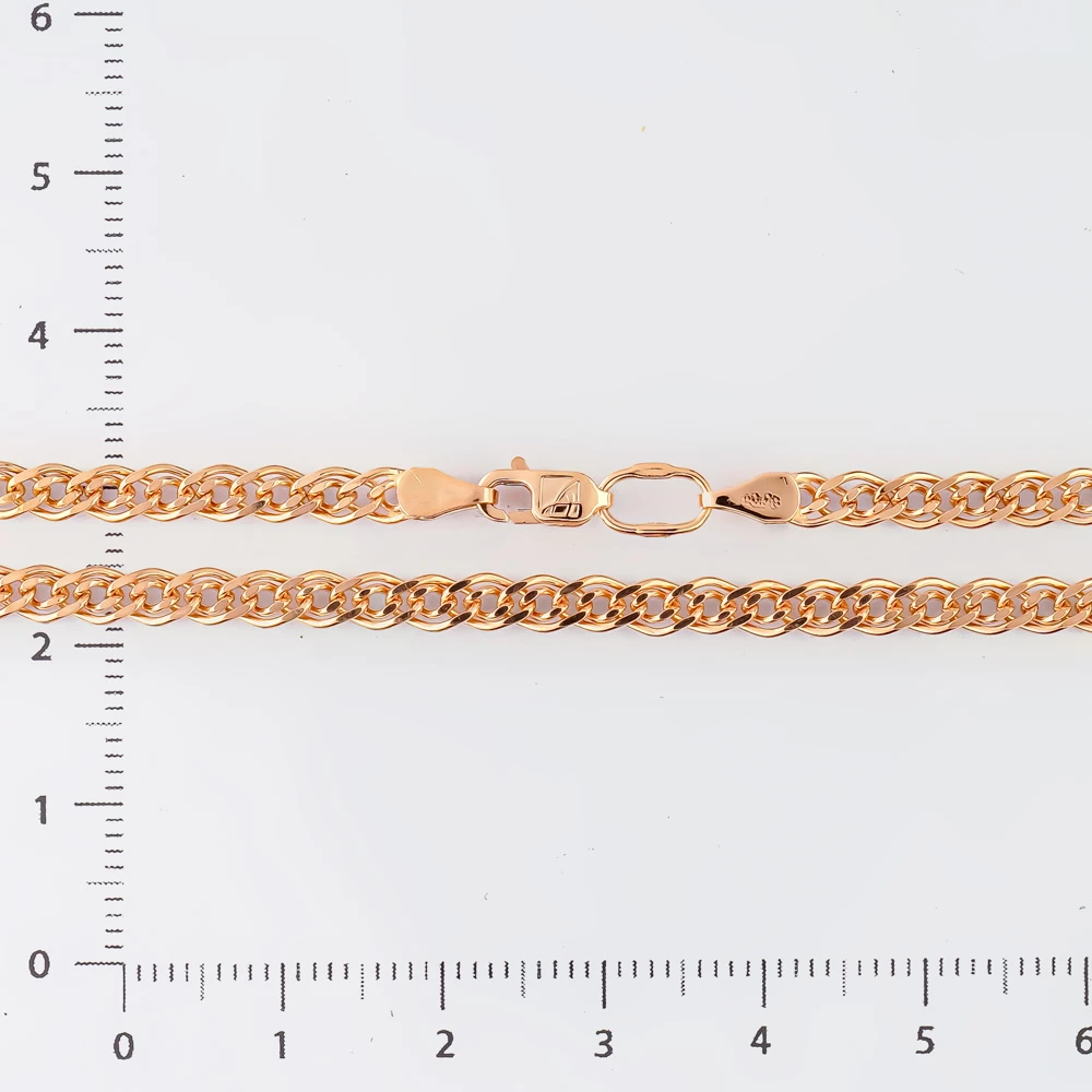 Браслет из красного золота 585 пробы