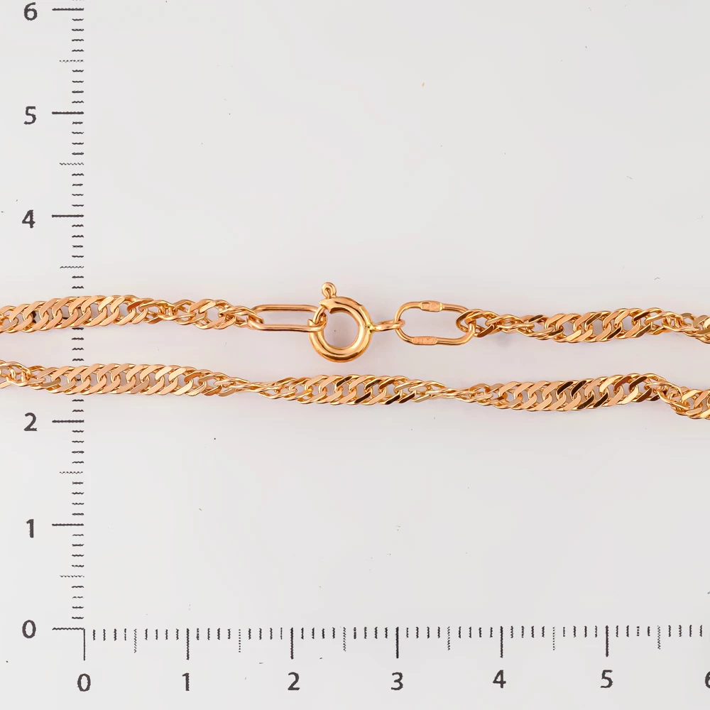 Браслет из красного золота 585 пробы