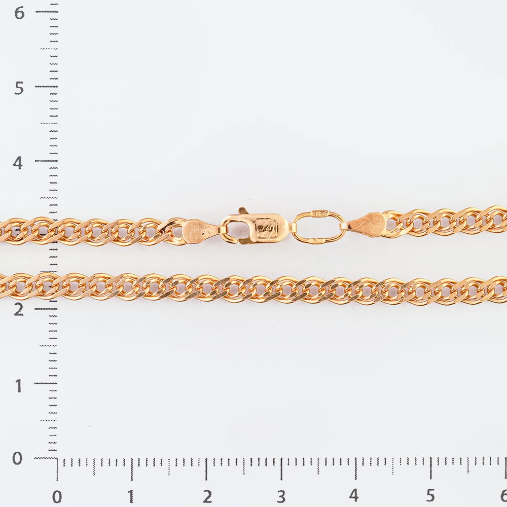 Браслет из красного золота 585 пробы