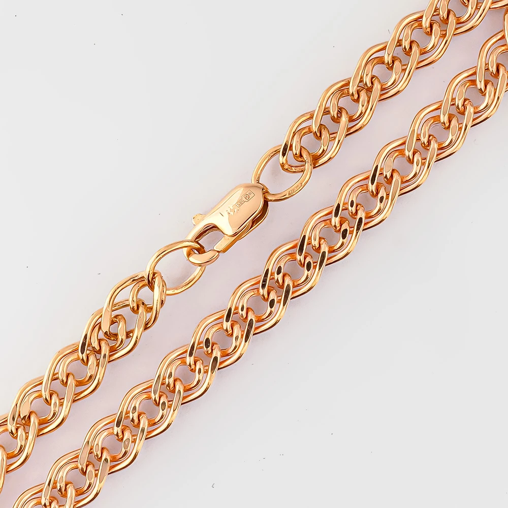 Браслет из красного золота 585 пробы