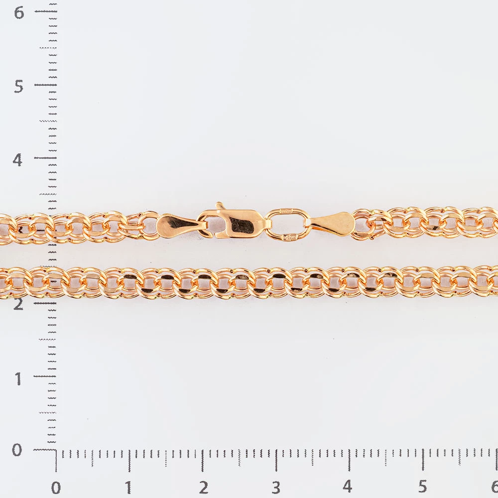 Браслет из красного золота 585 пробы