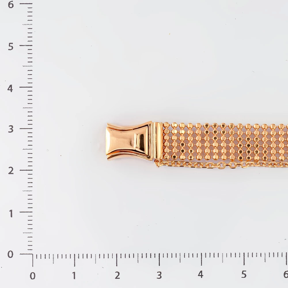 Браслет из красного золота 585 пробы