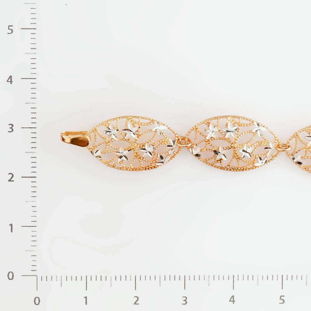 Браслет из красного золота 585 пробы